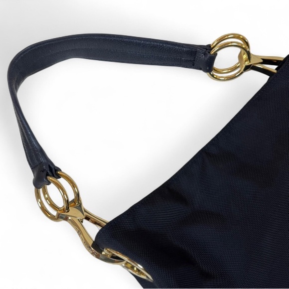 JPK Paris Black Shoulder Hobo Bag with Gold Hardware - Picture 3 of 5